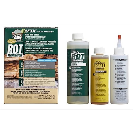 Pc Products Protective Coating 240612 24 Oz Rot Terminator Epxoy Wood Hardener 240612